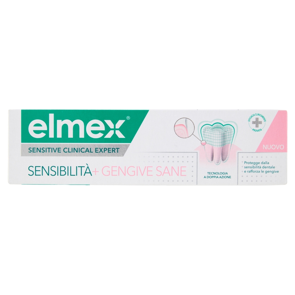 elmex dentifricio Sensitive Clinical Expert Sensibilità + Gengive sane 75 ml